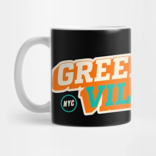 Greenwich Village Vibe: Urban Hip T-shirt Collection for NYC Trendsetters Mug